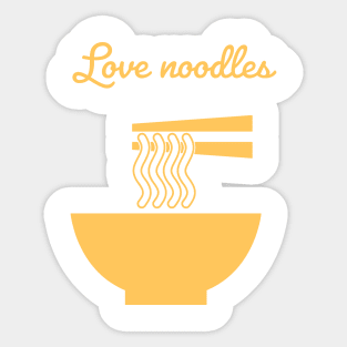 Love noodles Sticker